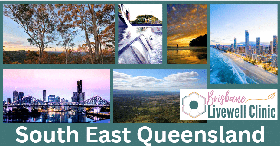 South East Queensland - Locations we Service. Brisbane Livewell Clinic