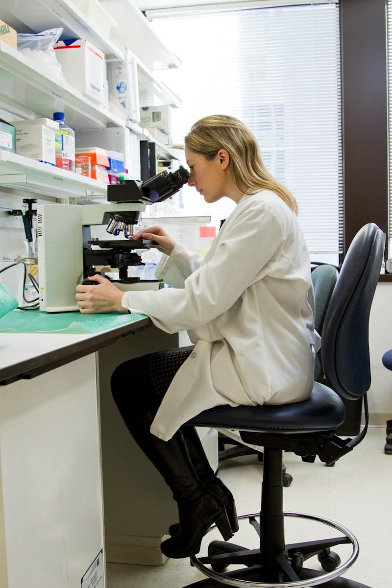 Doctor examining DNA strands for DNA Testing Brisbane